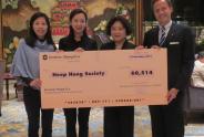 Kowloon Shangri-La, Hong Kong, presented the cheque of donation to Heep Hong Society 