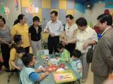 The Director of Social Welfare visited Heep Hong children at Fu Cheong Centre